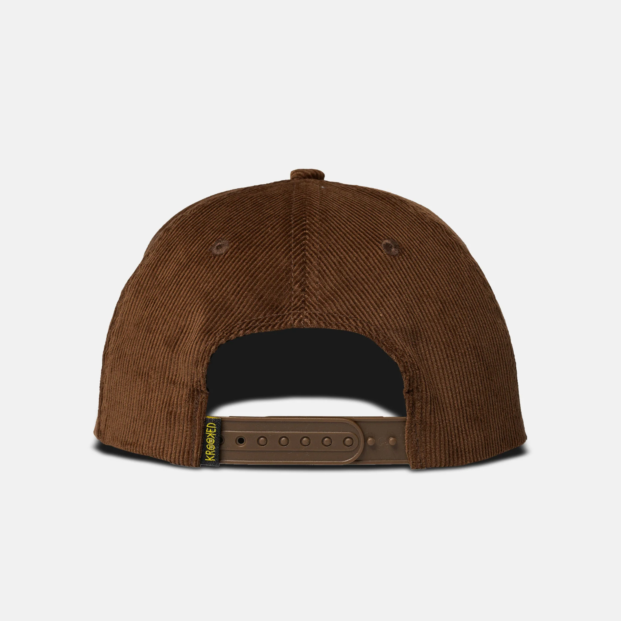 Krooked Skateboards - Shmoo Snapback Corduroy Cap - Brown / Gold - Image 2
