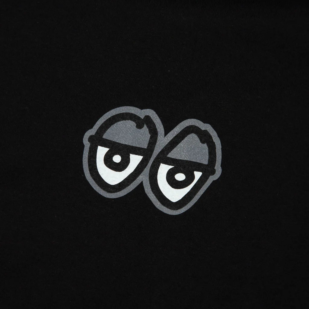 Krooked Skateboards - Strait Eyes T-Shirt - Black / Grey - Image 3