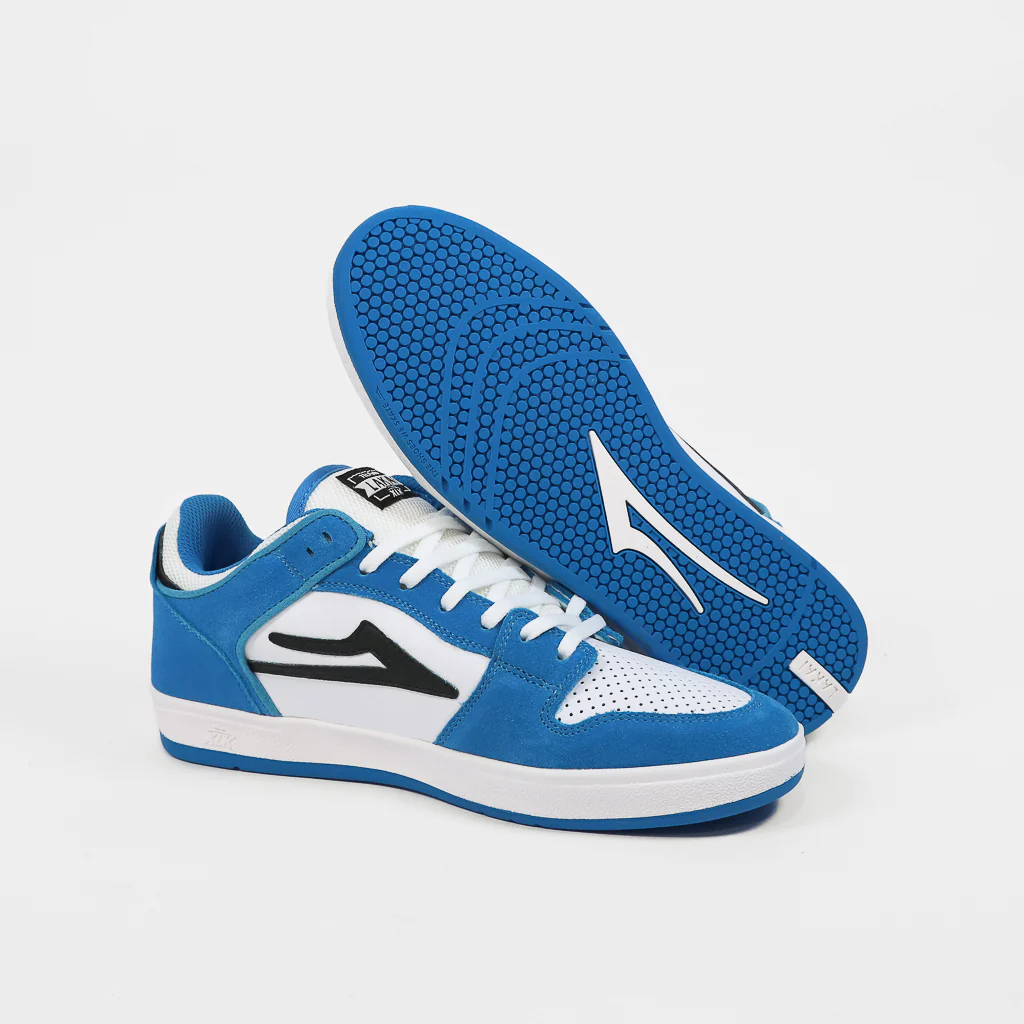 Lakai - Telford Low Shoes - Moroccan Blue / White - Image 3