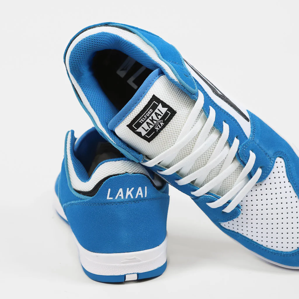 Lakai - Telford Low Shoes - Moroccan Blue / White - Image 4