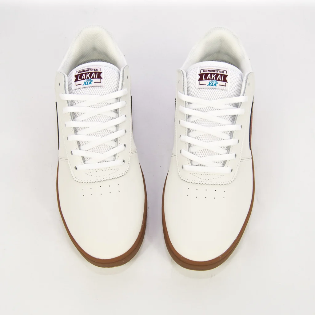 Lakai - Manchester XLK Shoes - White / Burgundy / Gum - Image 4