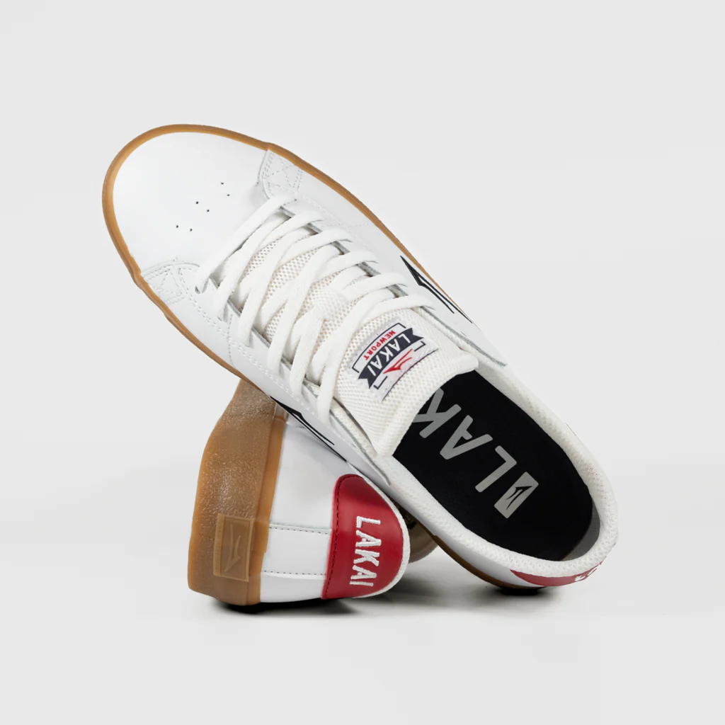 Lakai - Newport Shoes - White / Gum - Image 4