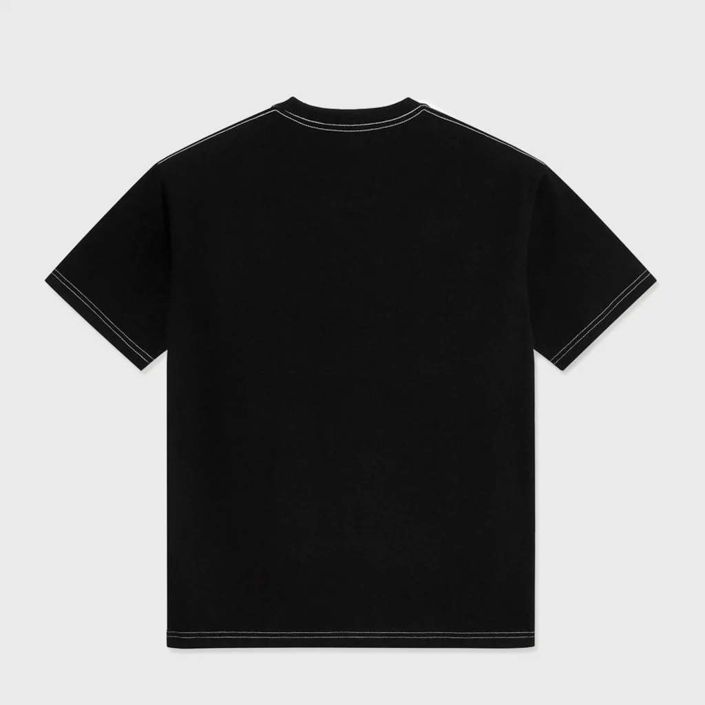 Last Resort AB - Small Atlas Contrast Stitch T-Shirt - Black - Image 3
