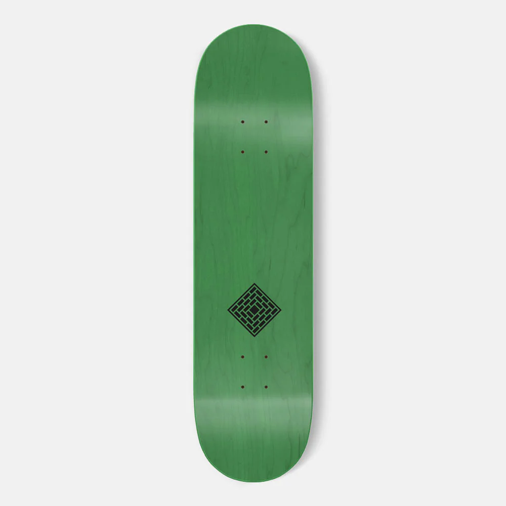 The National Skateboard Co. - 8.0" LOGO GLOSS & MATTE OLIVE SKATEBOARD DECK (MEDIUM CONCAVE) - Image 2