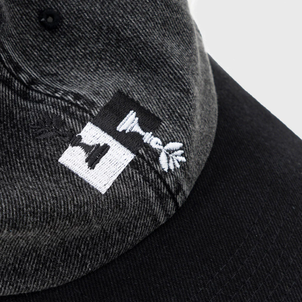 Magenta Skateboards - Chess Dad Cap - Black Denim - Image 3