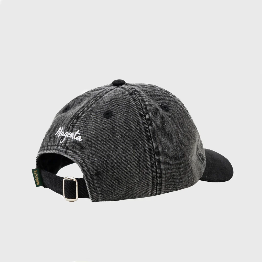 Magenta Skateboards - Chess Dad Cap - Black Denim - Image 4