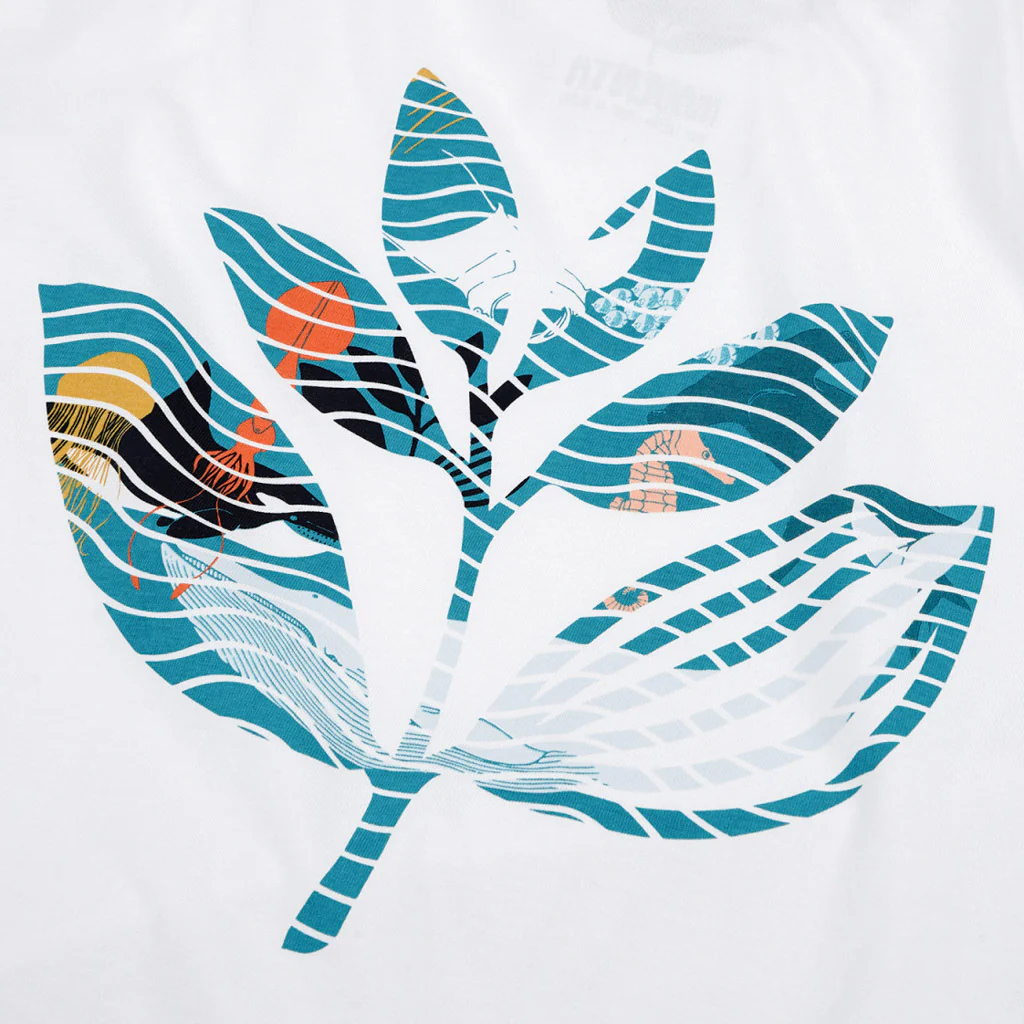 Magenta Skateboards - Deep Plant T-Shirt - White - Image 4