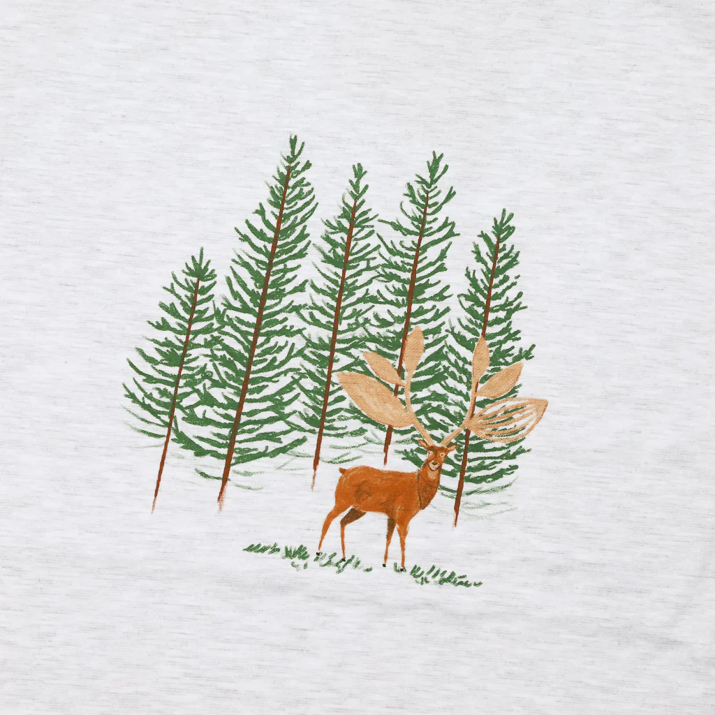 Magenta Skateboards - Deer T-Shirt - Ash Grey - Image 2