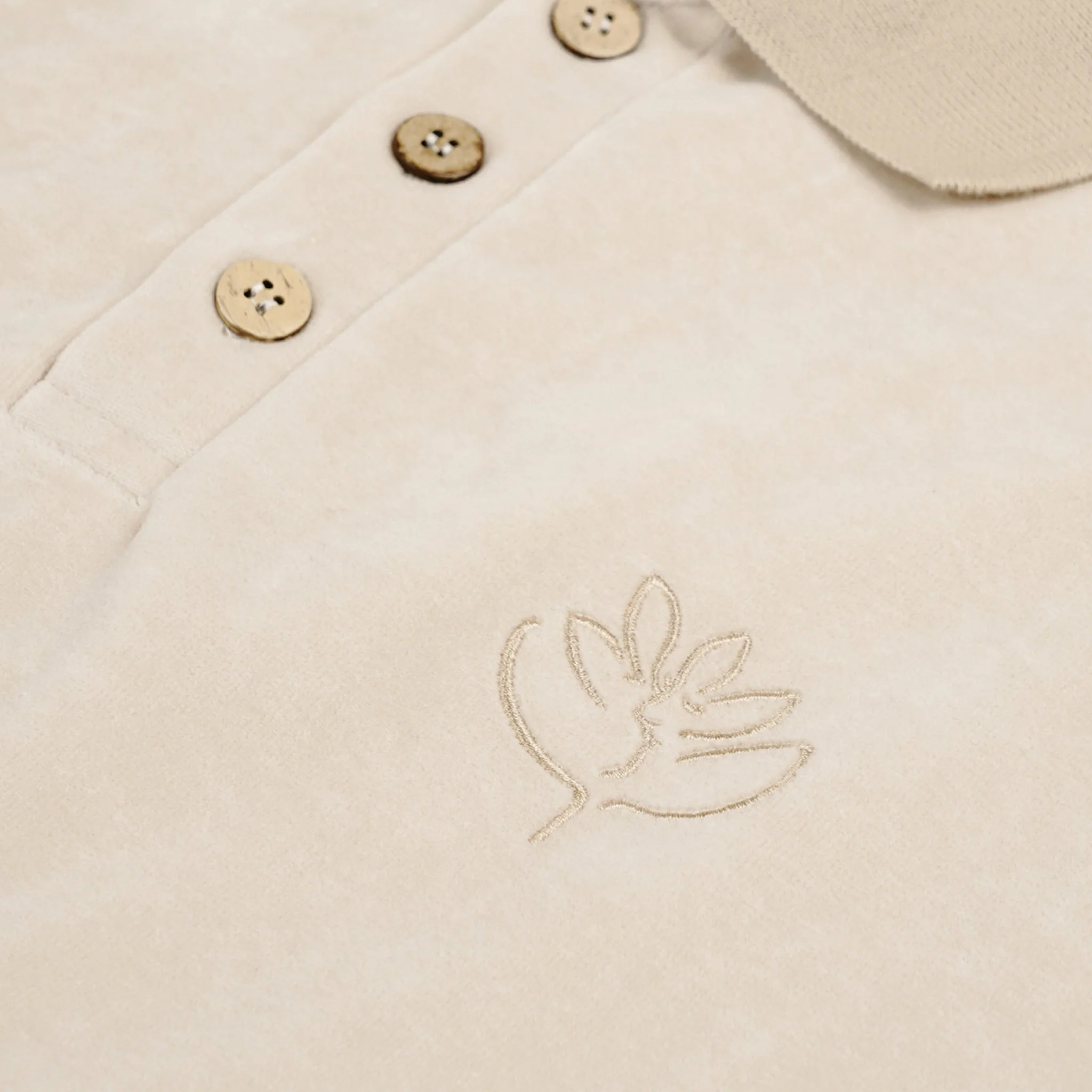 Magenta Skateboards - Le Baiser Polo Velours - Natural - Image 2