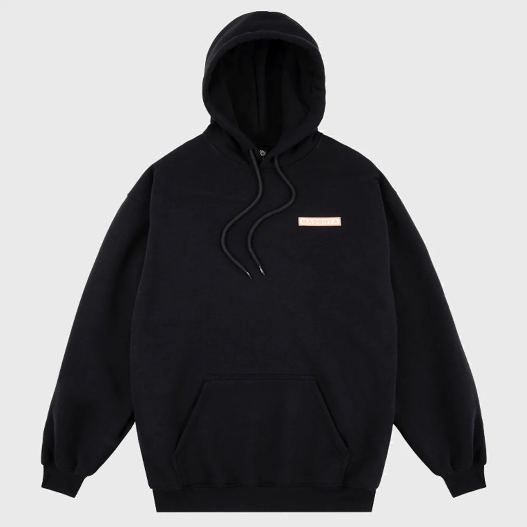 Magenta Skateboards - Mosaic Hooded Pullover Sweatshirt - Black - Image 2