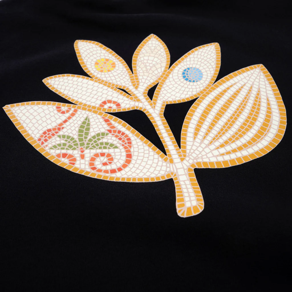 Magenta Skateboards - Mosaic Hooded Pullover Sweatshirt - Black - Image 4