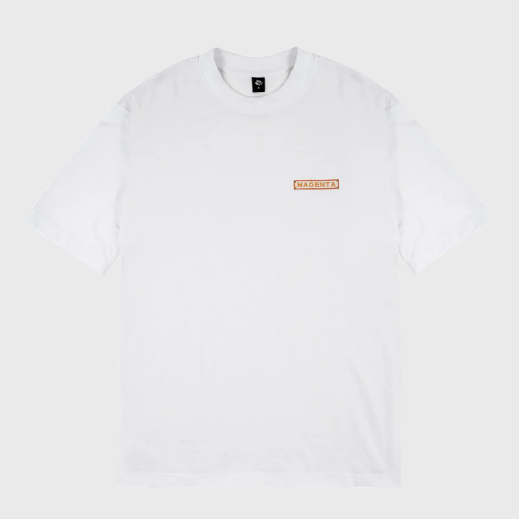 Magenta Skateboards - Mosaic T-Shirt - White - Image 2