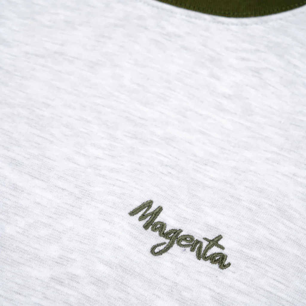 Magenta Skateboards - Script Collar Crewneck Sweatshirt - Ash - Image 2