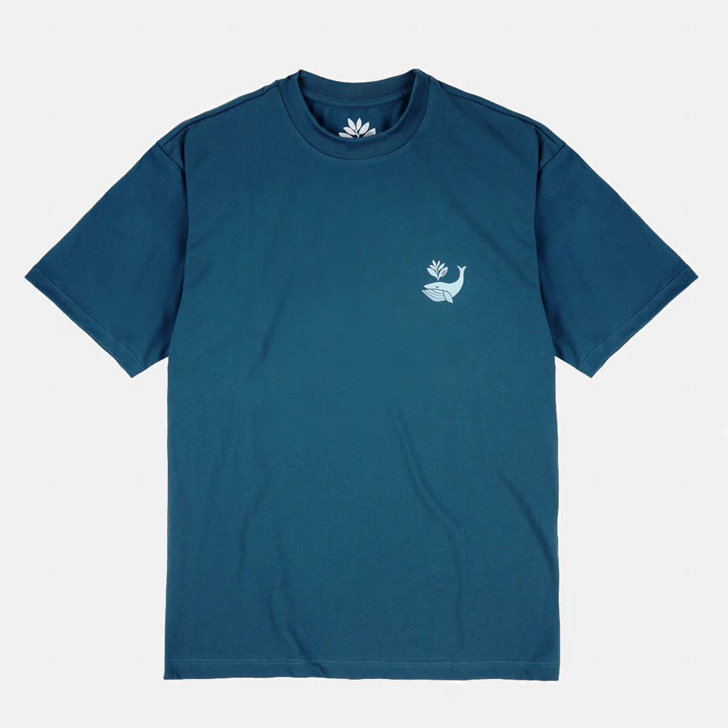 Magenta Skateboards - Whale Plant T-Shirt - Blue - Image 2
