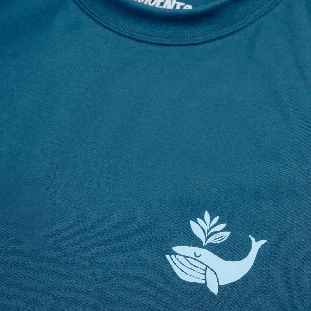 Magenta Skateboards - Whale Plant T-Shirt - Blue - Image 3
