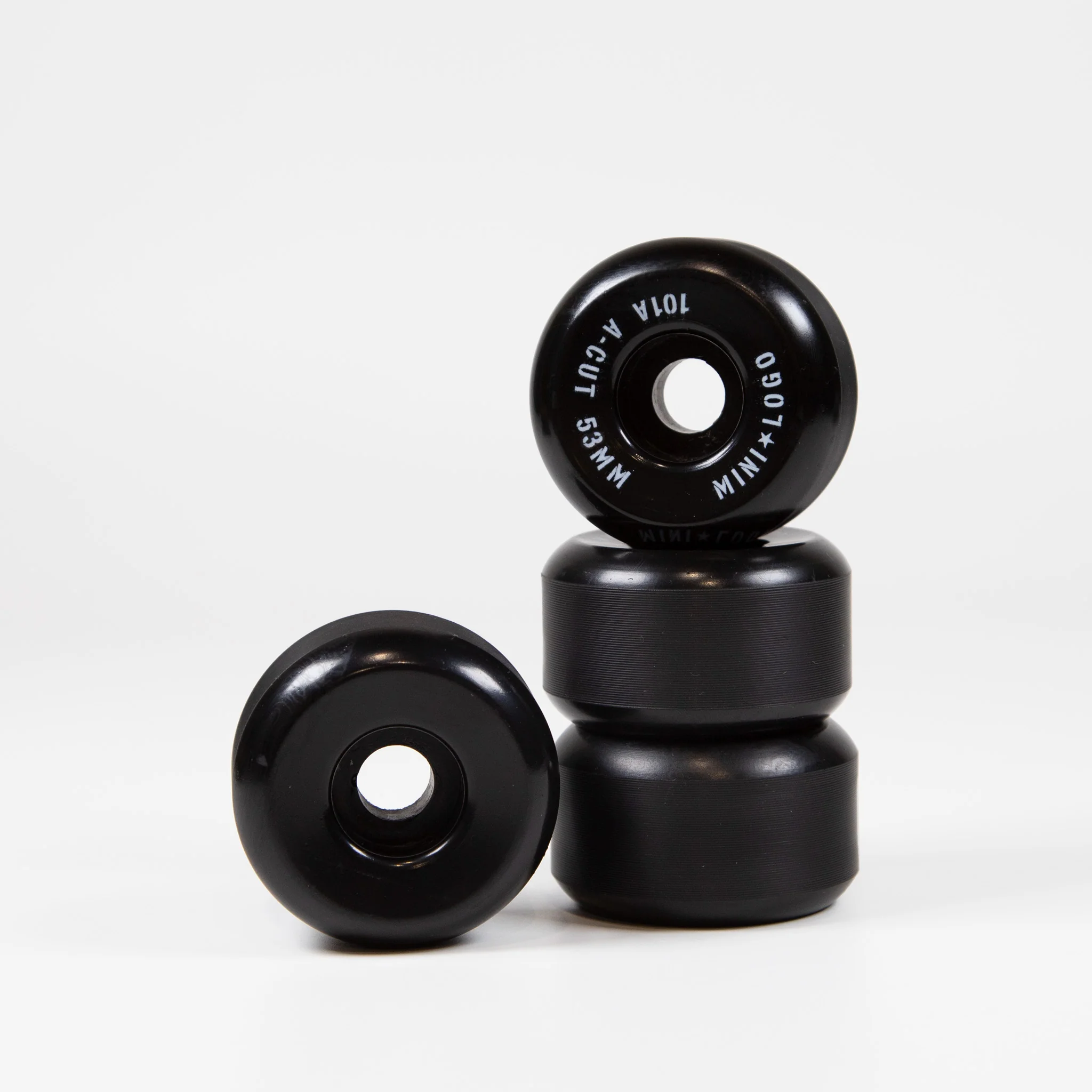 Mini Logo - 53mm 101a A-Cut 2 Skateboard Wheels - Black