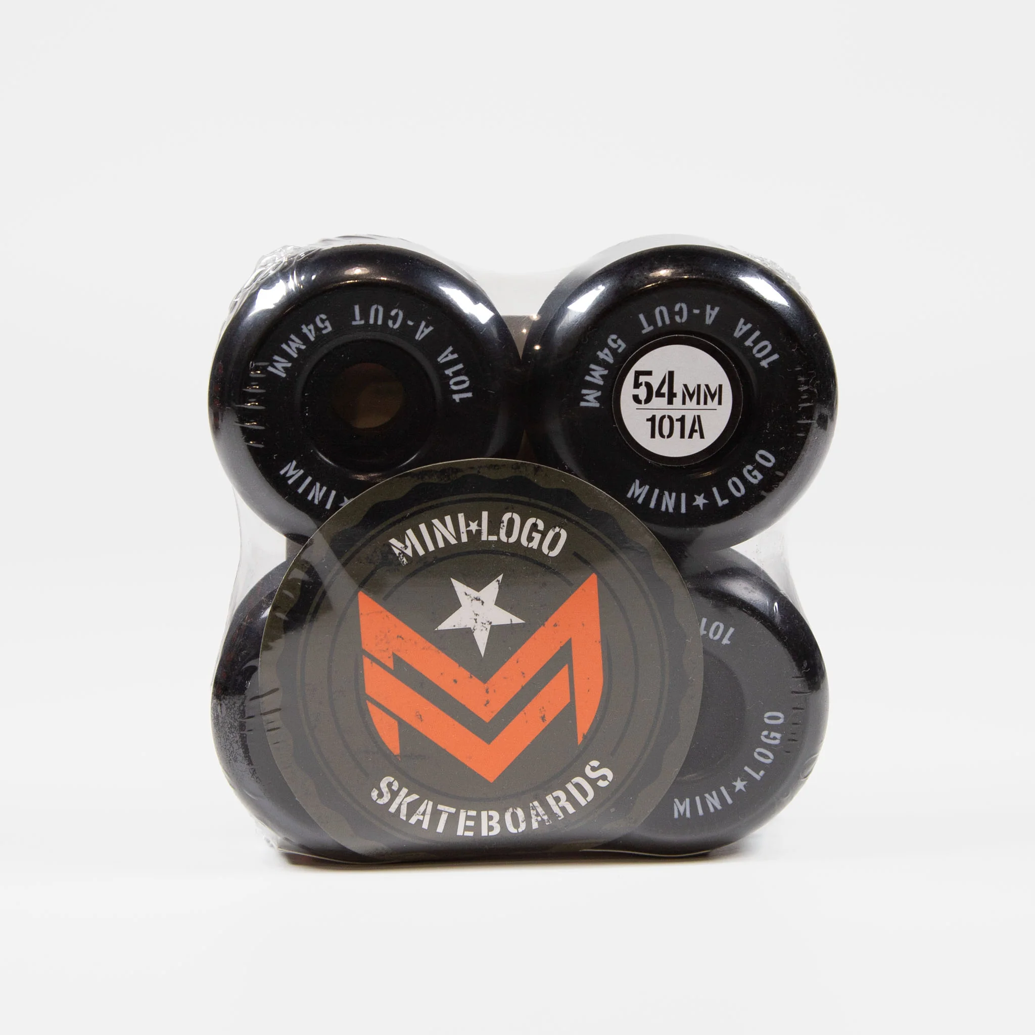 Mini Logo - 54mm 101a A-Cut 2 Skateboard Wheels - Black - Image 2