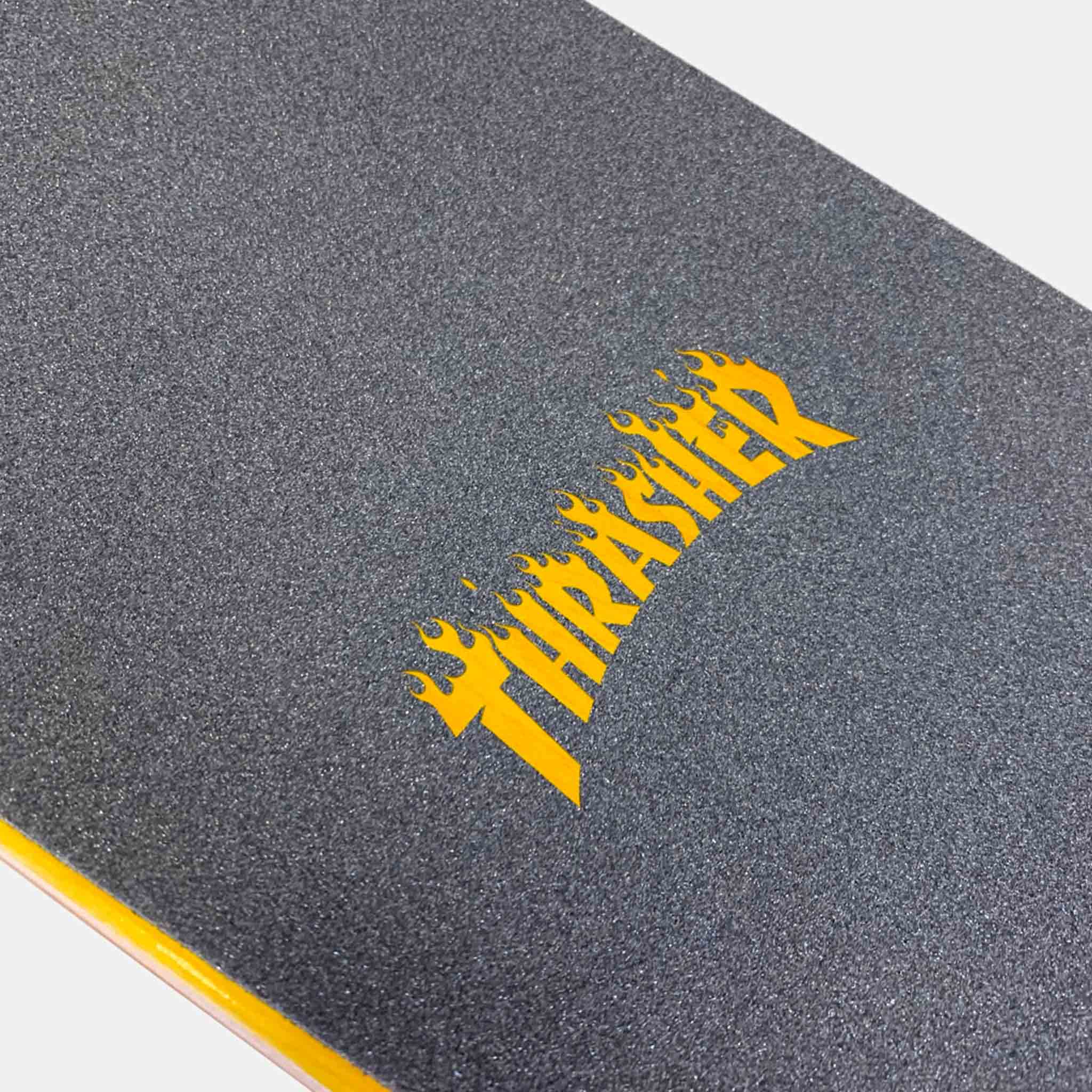 Mob Griptape - Thrasher Laser Cut Flame Logo - Black - Image 2