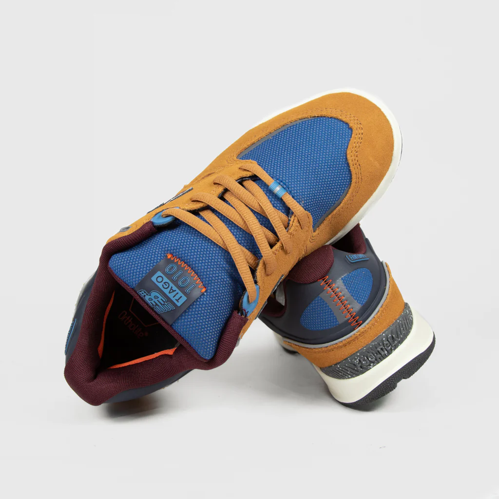 New Balance Numeric - 1010 Tiago Lemos Shoes - Camel / Burgundy - Image 4