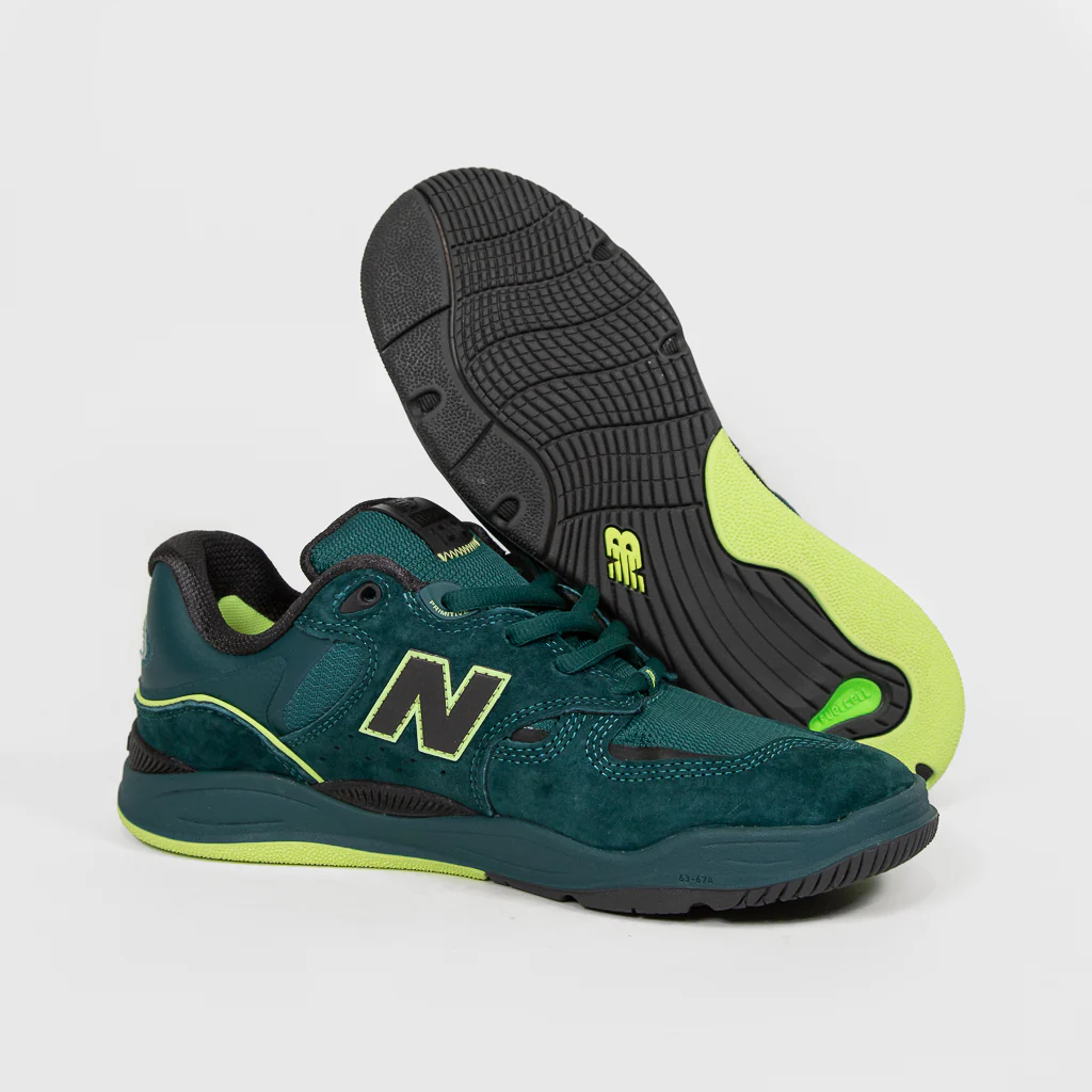 New Balance Numeric - Primitive 1010 Tiago Lemos Shoes - Deep Teal / Lime Green - Image 3