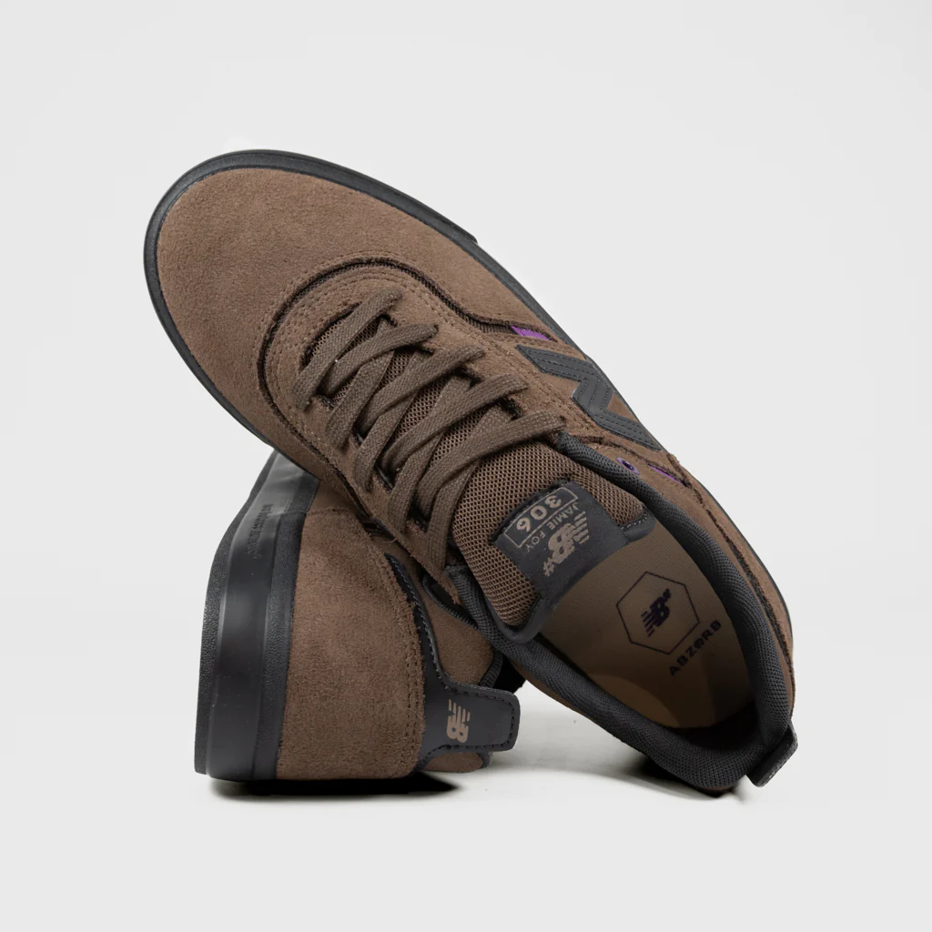 New Balance Numeric - 306 Jamie Foy Shoes - Brown / Black - Image 4
