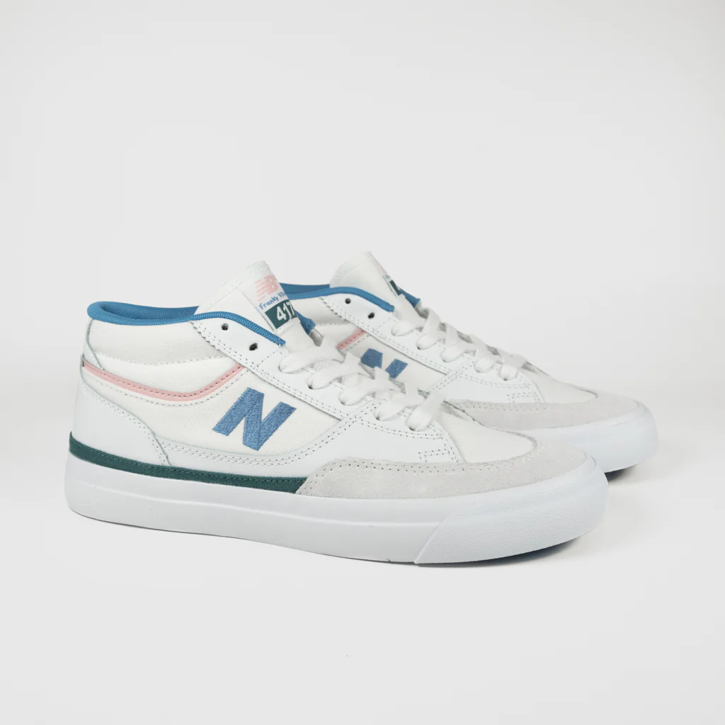 New Balance Numeric - 417 Franky Villani Shoes - White / Blue Laguna - Image 2