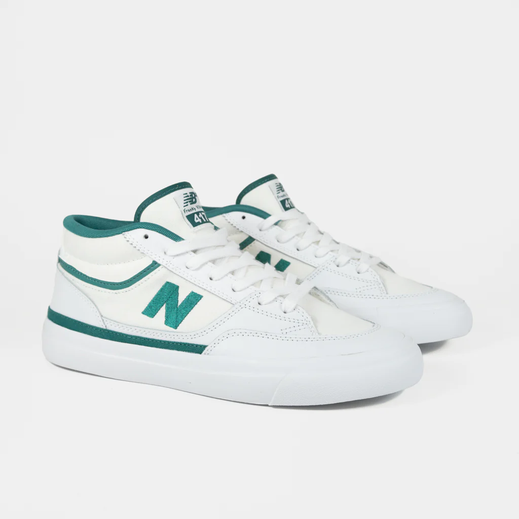 New Balance Numeric - 417 Franky Villani Shoes - White / Vintage Teal - Image 2