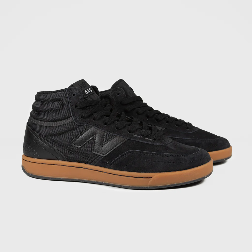 New Balance Numeric - 440 High V2 Shoes - Black / Gum - Image 2