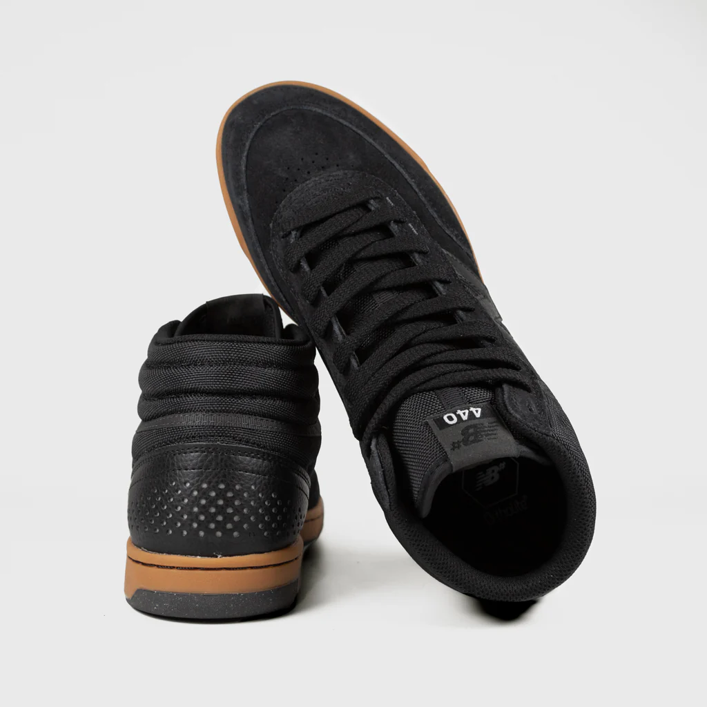 New Balance Numeric - 440 High V2 Shoes - Black / Gum - Image 3