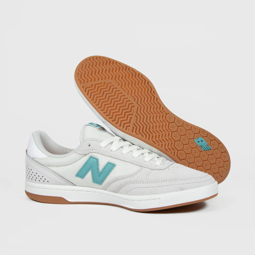 New Balance Numeric - 440 Shoes - Light Grey / Teal - Image 3