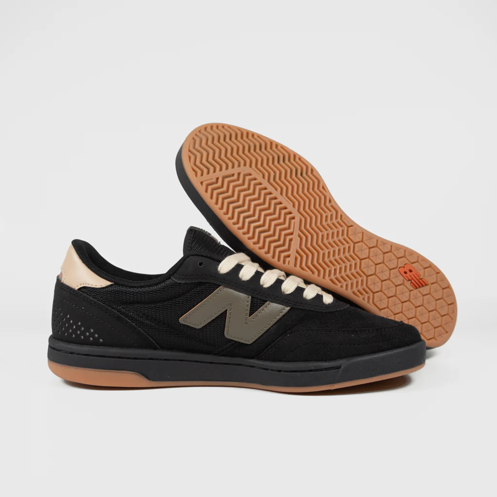New Balance Numeric - 440 V2 Shoes - Black / Olive - Image 3