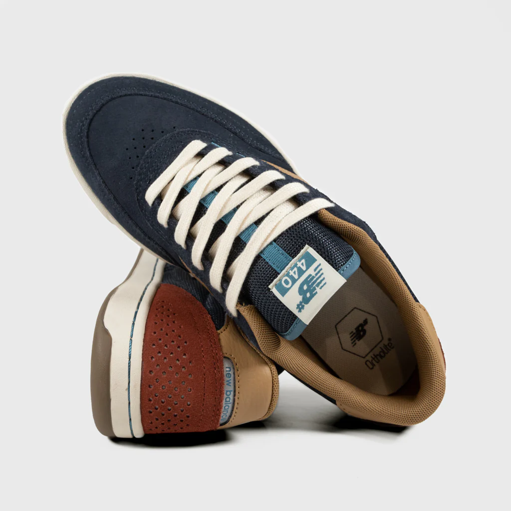 New Balance Numeric - 440 V2 Shoes - Navy / Tan - Image 4