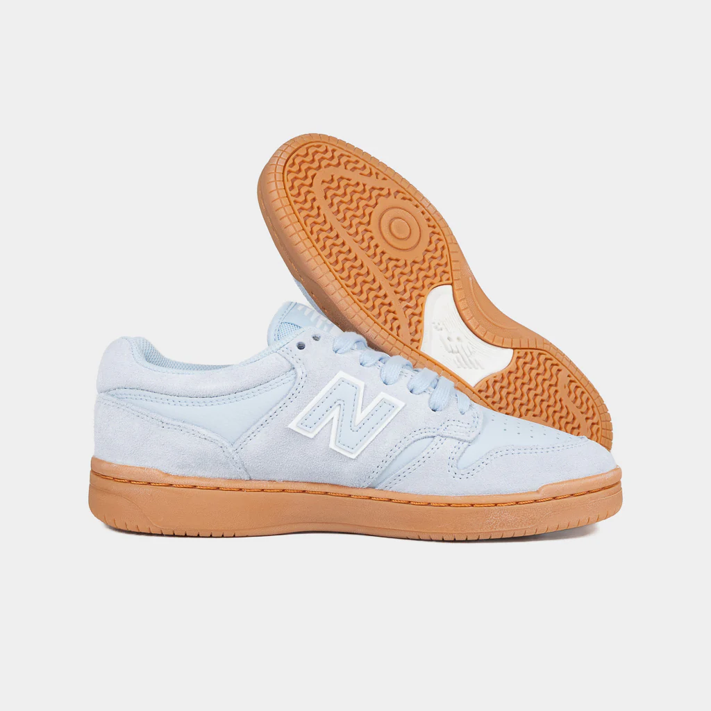 New Balance Numeric - 480 Shoes - Baby Blue / Gum - Image 3