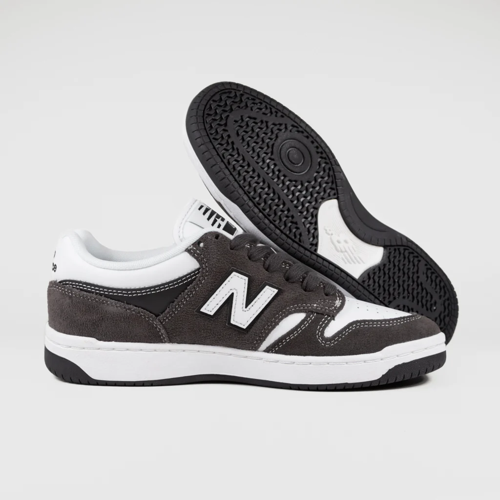 New Balance Numeric - 480 Shoes - Black Cement / White - Image 3