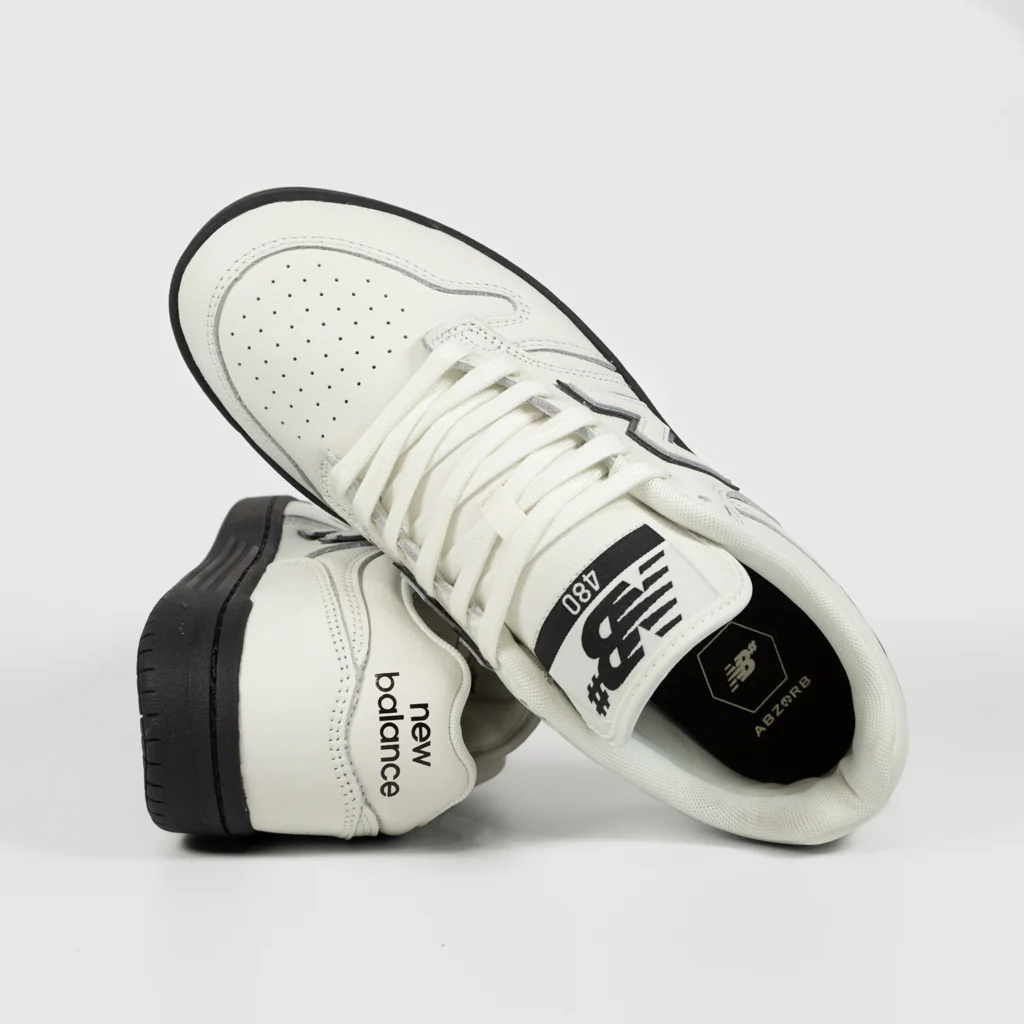 New Balance Numeric - 480 Shoes - White / Black (Yang) - Image 4