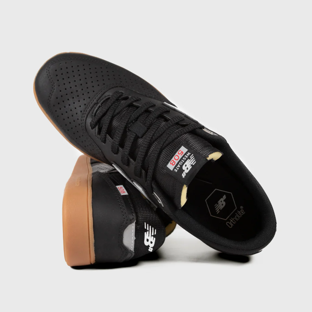 New Balance Numeric - 508 Brandon Westgate Shoes - Black / White / Gum - Image 4