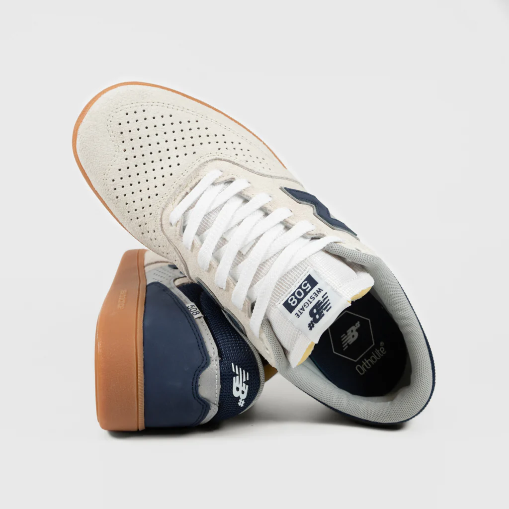 New Balance Numeric - 508 Brandon Westgate Shoes - Sea Salt / NB Navy - Image 4
