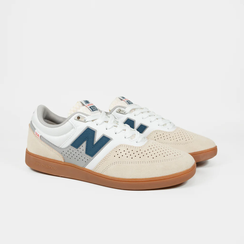 New Balance Numeric - 508 Brandon Westgate Shoes - White / Blue / Grey - Image 2