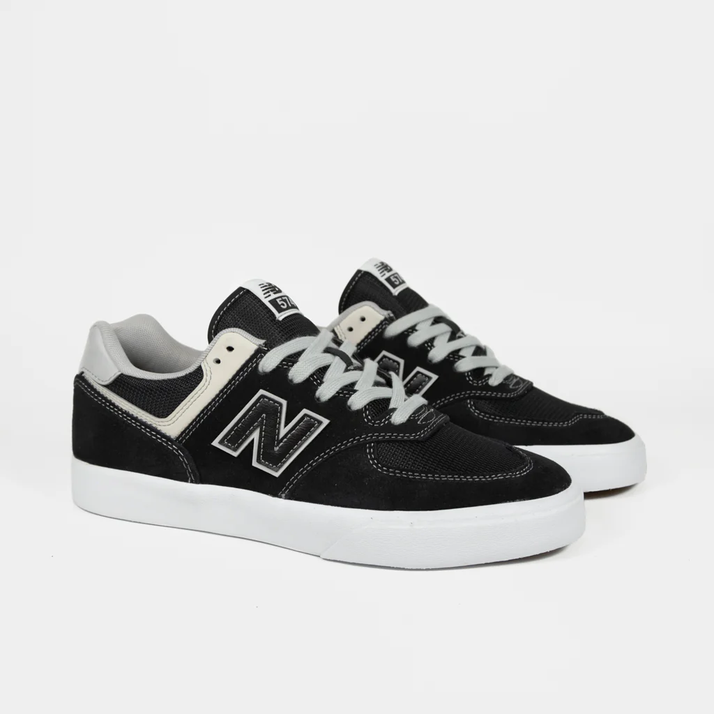 New Balance Numeric - 574 Vulc Shoes - Black / Grey - Image 2