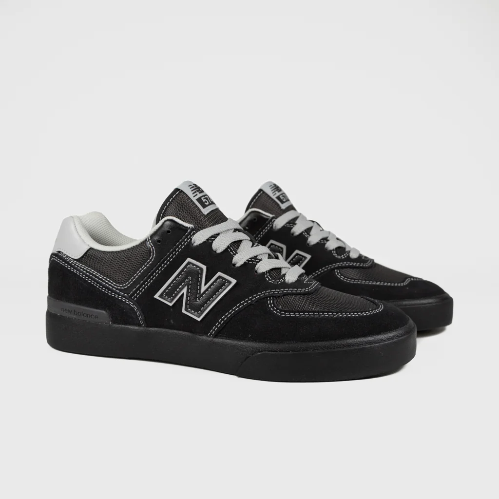 New Balance Numeric - 574 Vulc Shoes - Black / Grey - Image 2