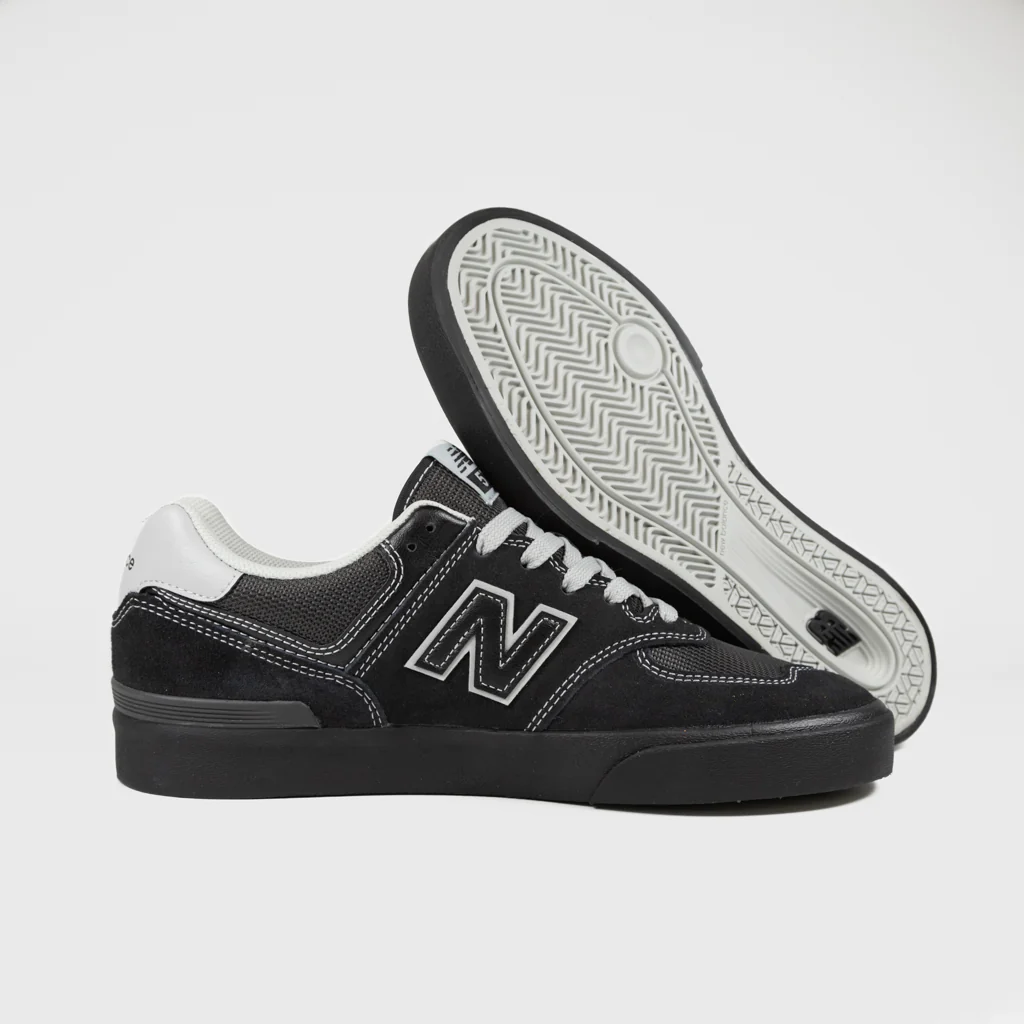 New Balance Numeric - 574 Vulc Shoes - Black / Grey - Image 3