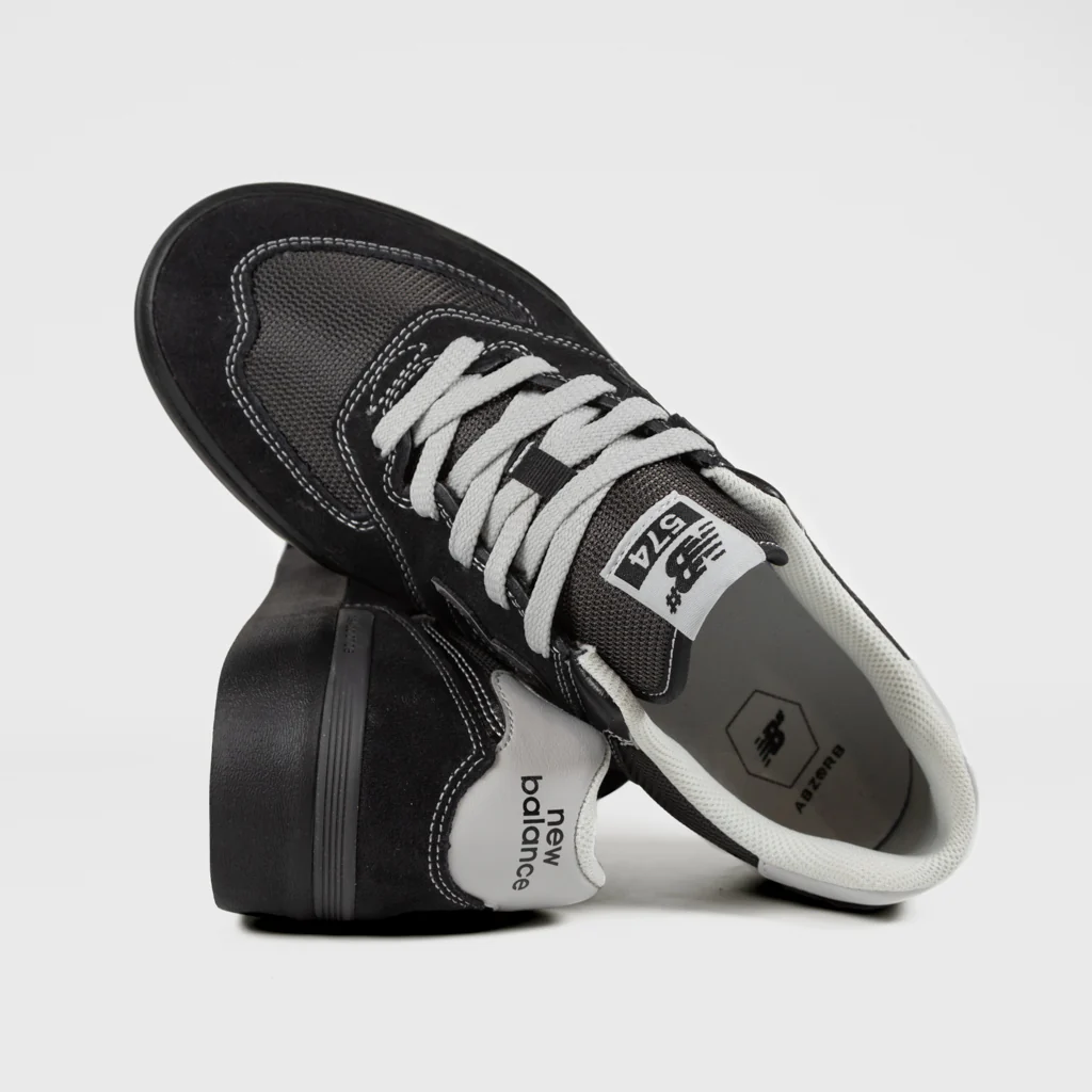 New Balance Numeric - 574 Vulc Shoes - Black / Grey - Image 4