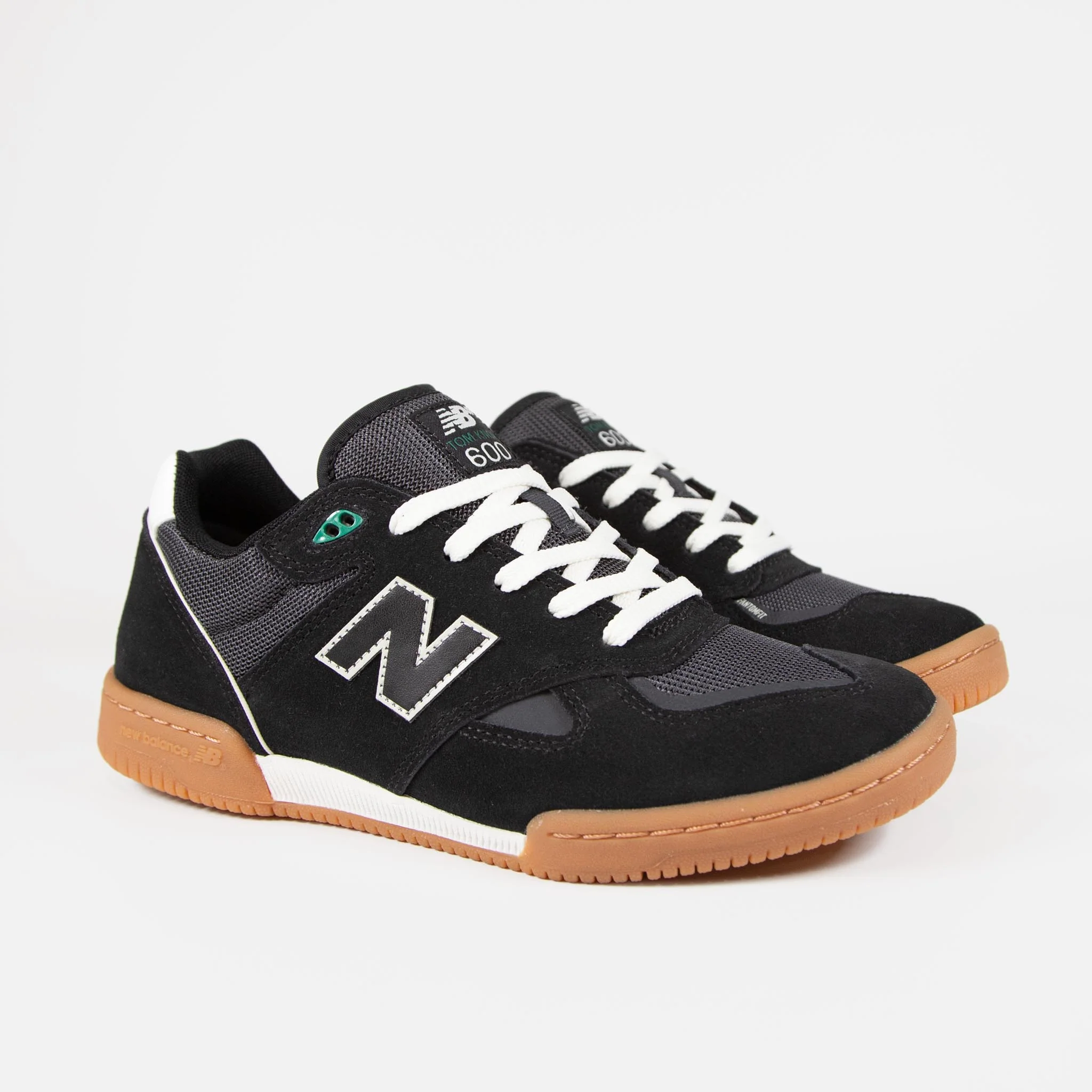 New Balance Numeric - Tom Knox 600 Shoes - Black / Gum - Image 2