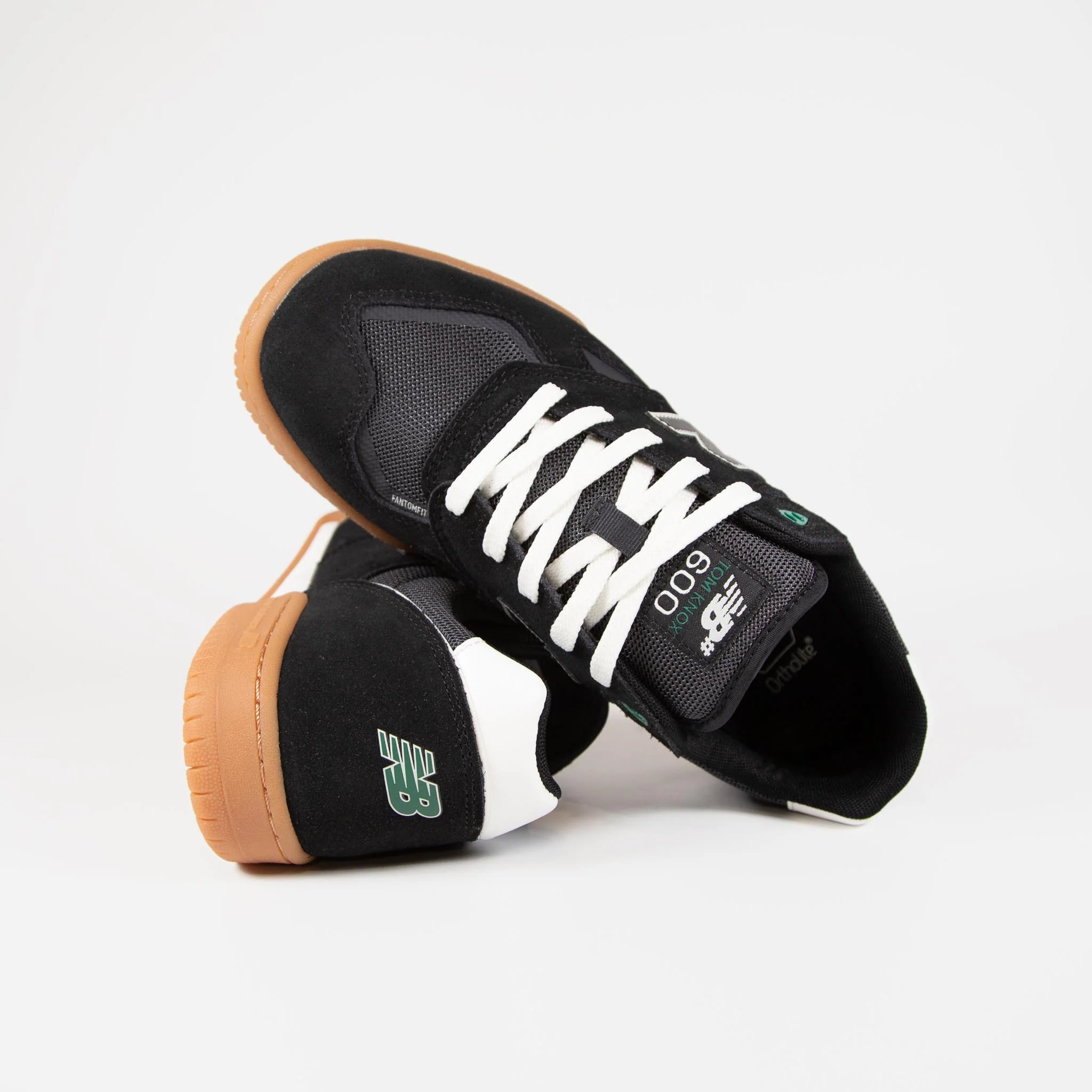 New Balance Numeric - Tom Knox 600 Shoes - Black / Gum - Image 4