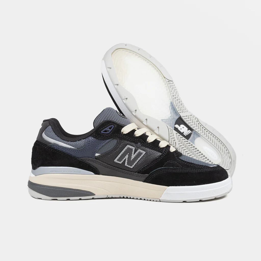 New Balance Numeric - 933 Andrew Reynolds Shoes - Black / Navy - Image 3