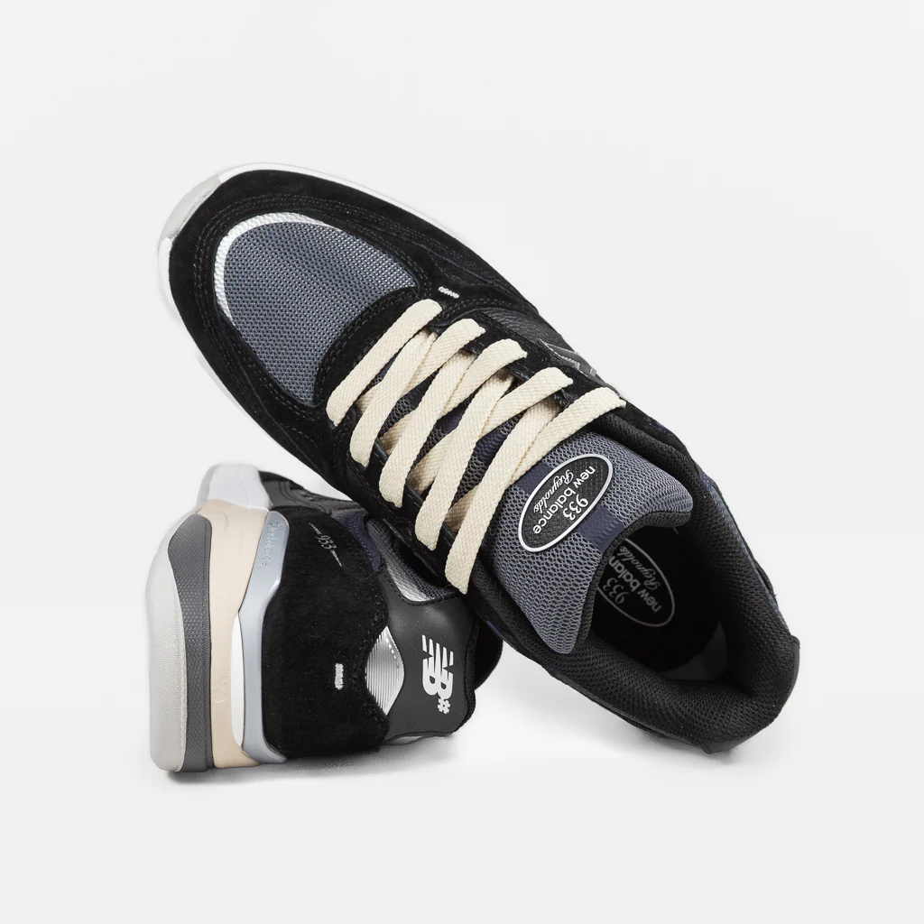 New Balance Numeric - 933 Andrew Reynolds Shoes - Black / Navy - Image 4