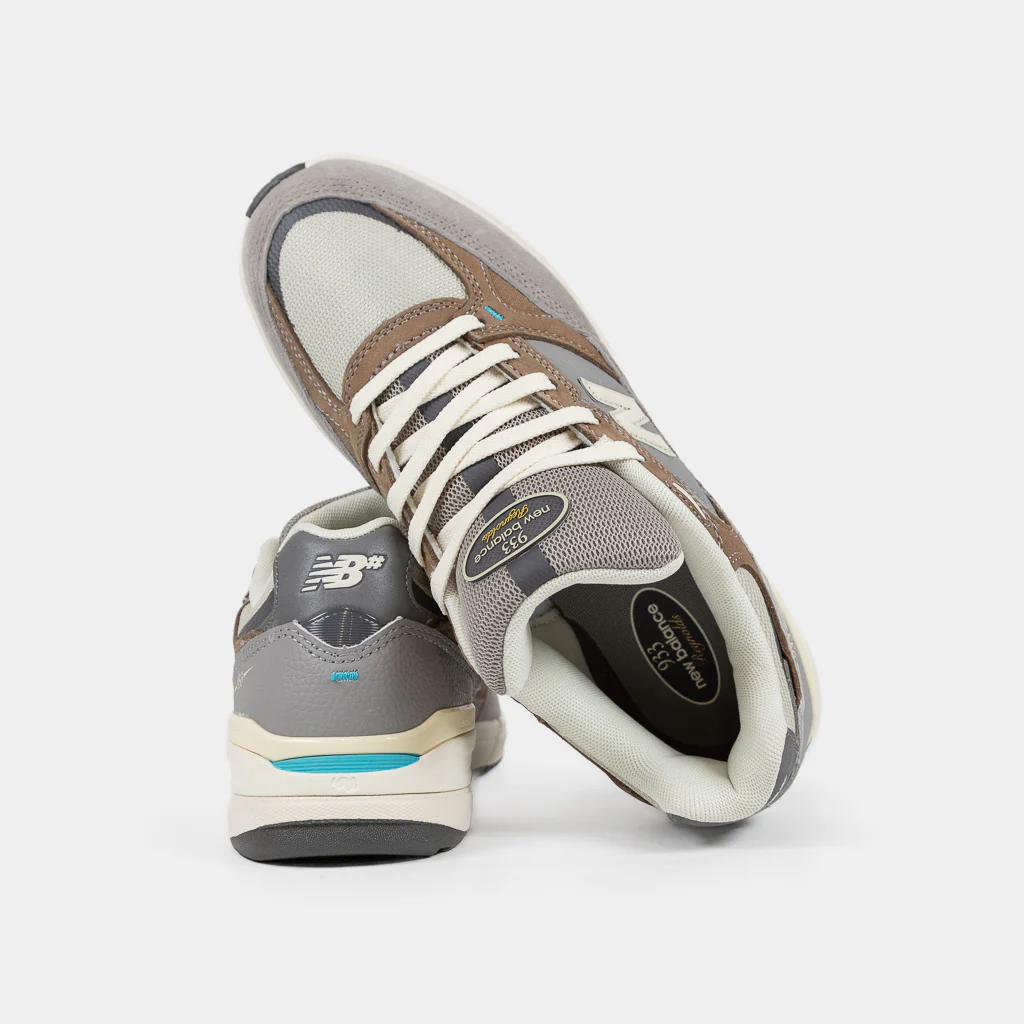 New Balance Numeric - 933 Grey Day Andrew Reynolds Shoes - Marblehead / Island Blue - Image 4