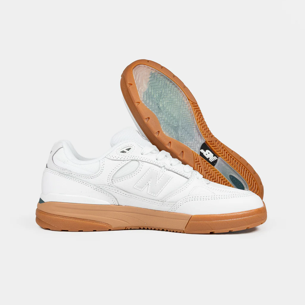 New Balance Numeric - 933 Andrew Reynolds Shoes - White / Gum - Image 3