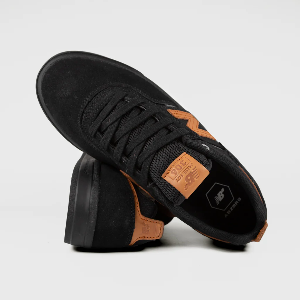 New Balance Numeric - Jamie Foy 306 Shoes - Black / Orange - Image 4