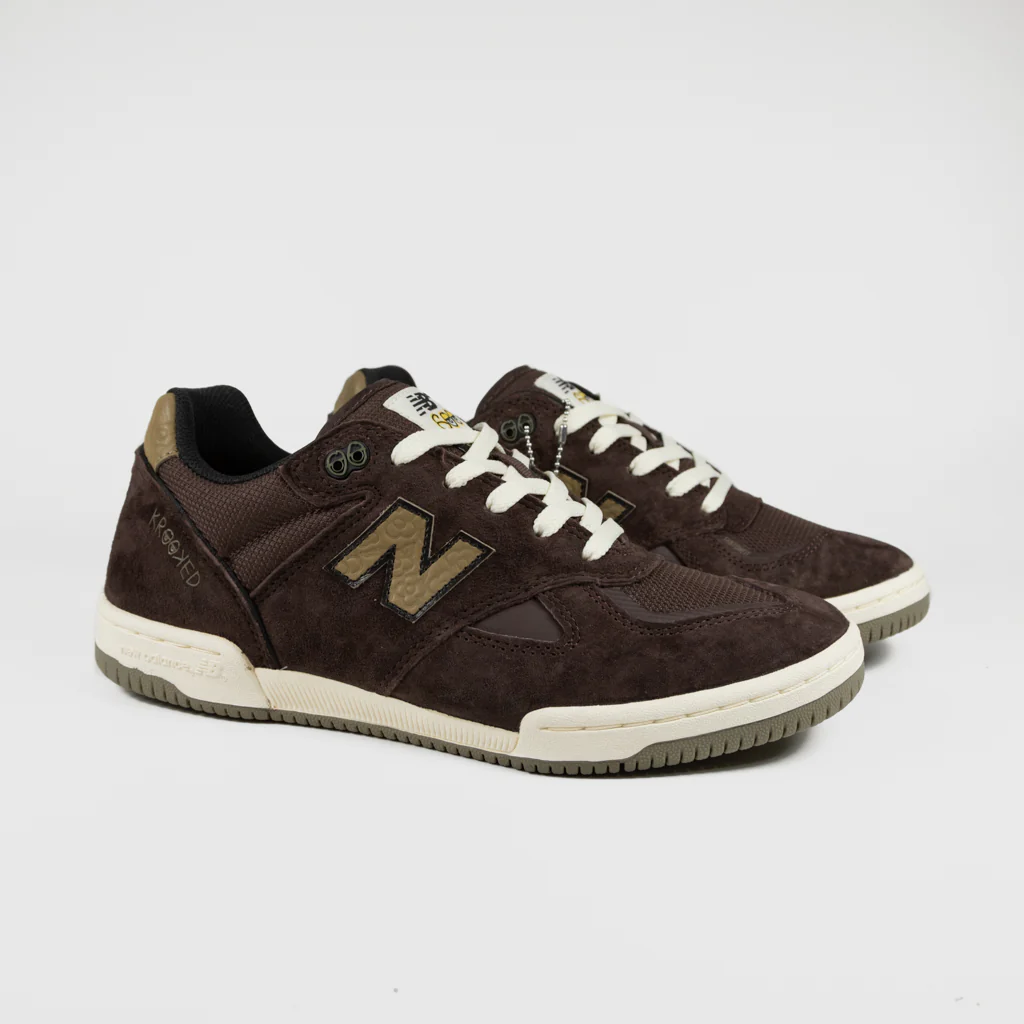 New Balance Numeric - Krooked x Tom Knox 600 Shoes - Chocolate - Image 2